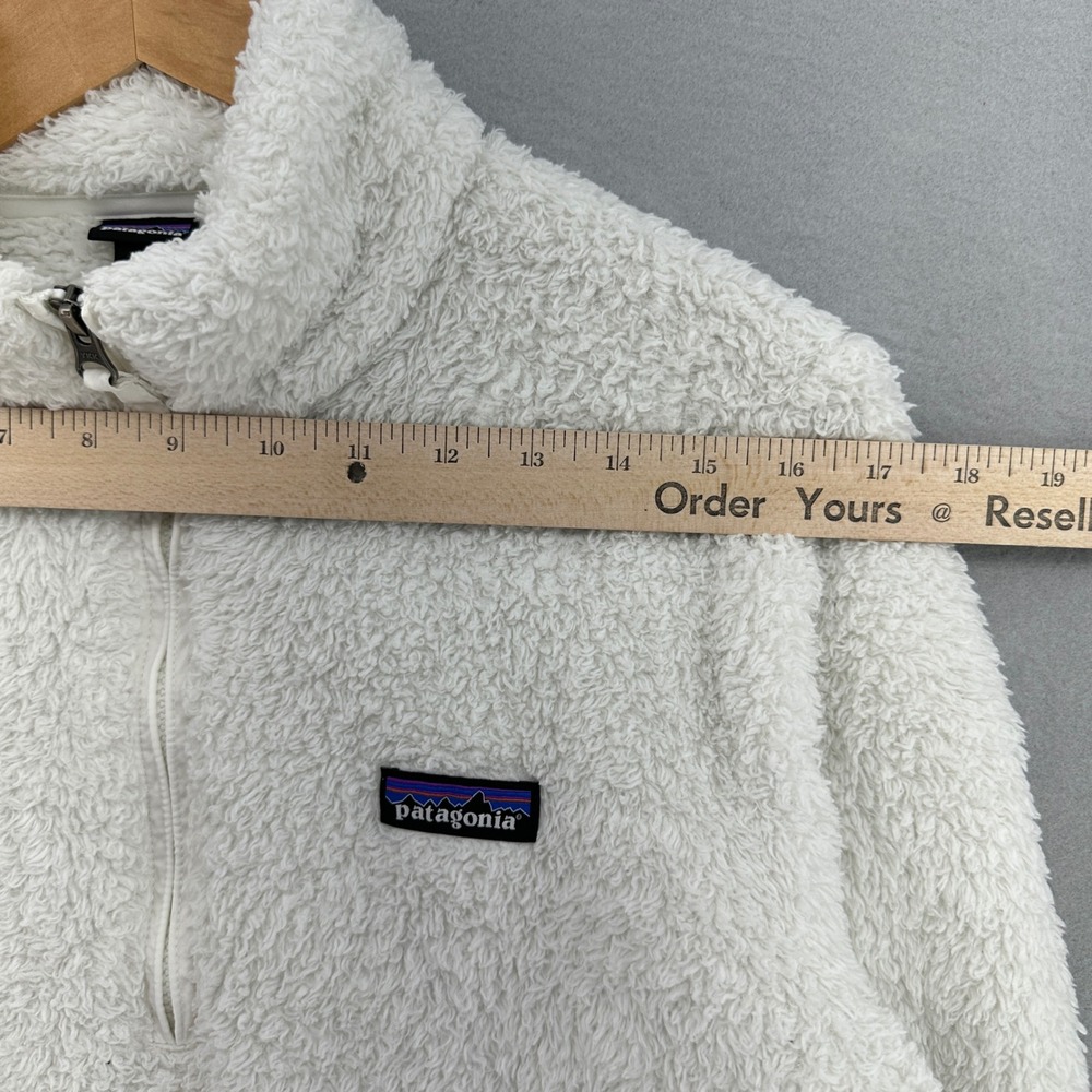 Patagonia Los Gatos Fleece Pullover Womens Small Birch White 1/4 Quarter Zip S - Picture 4 of 11
